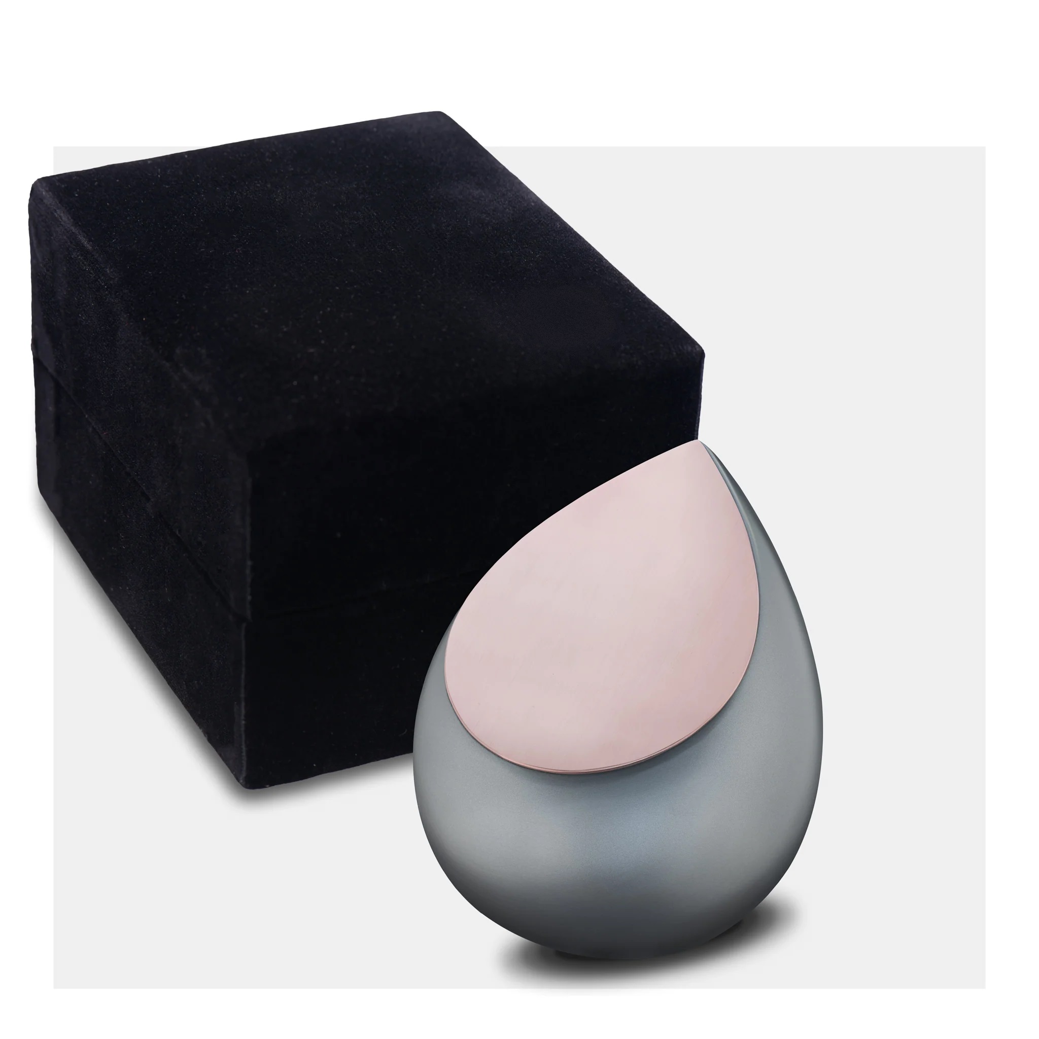 Urna gris con rosado en forma de gota peque%c3%91a %281%29