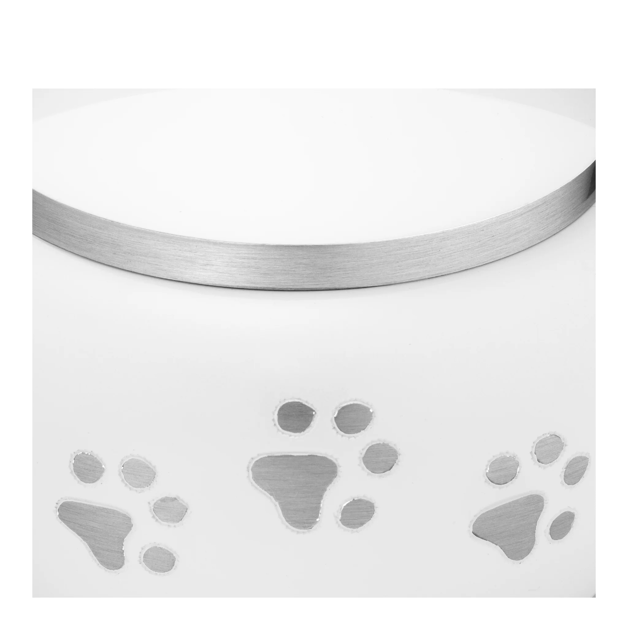 Urna blanca redonda con huellas para mascota peque%c3%91a %283%29