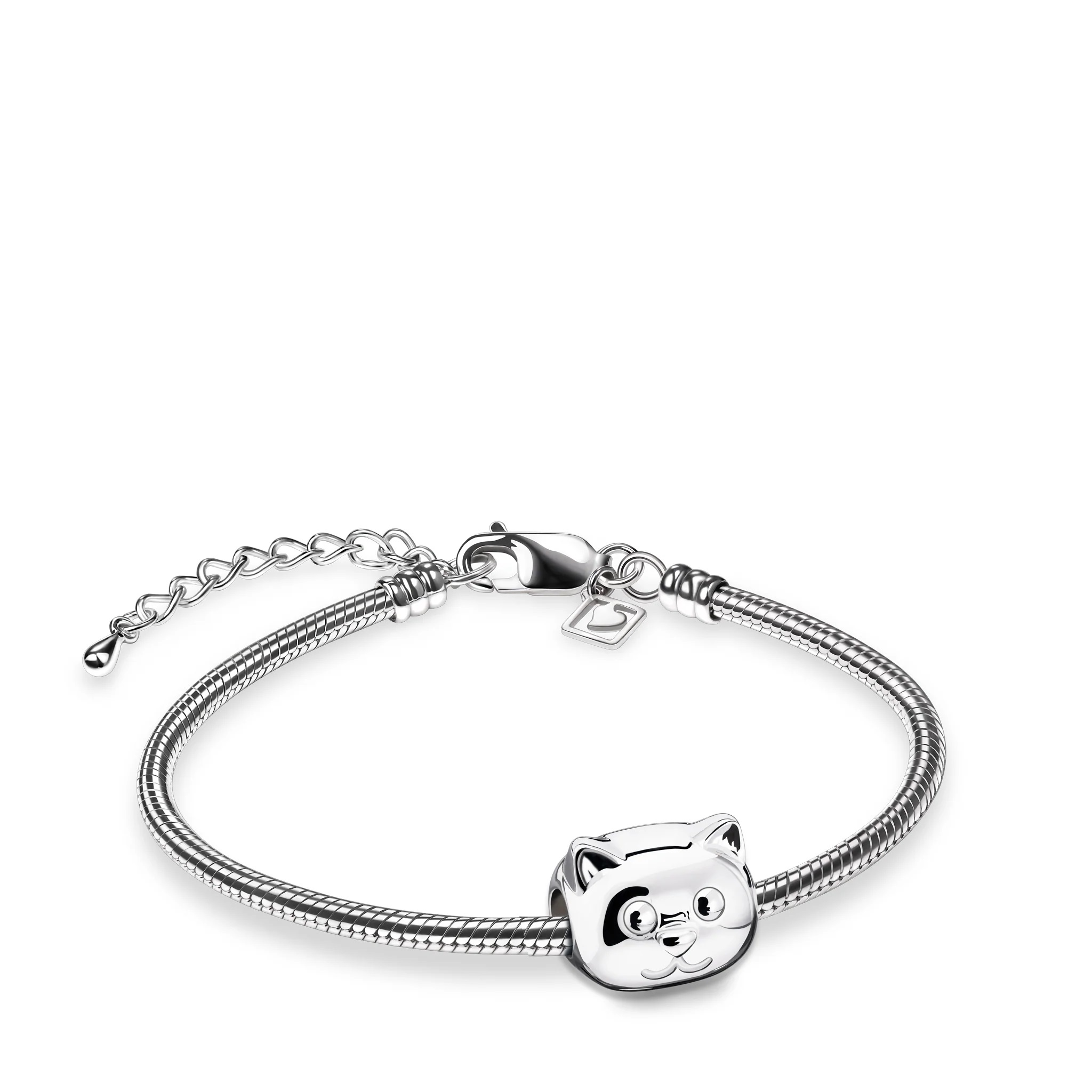 Brazalete con charm de gato 1