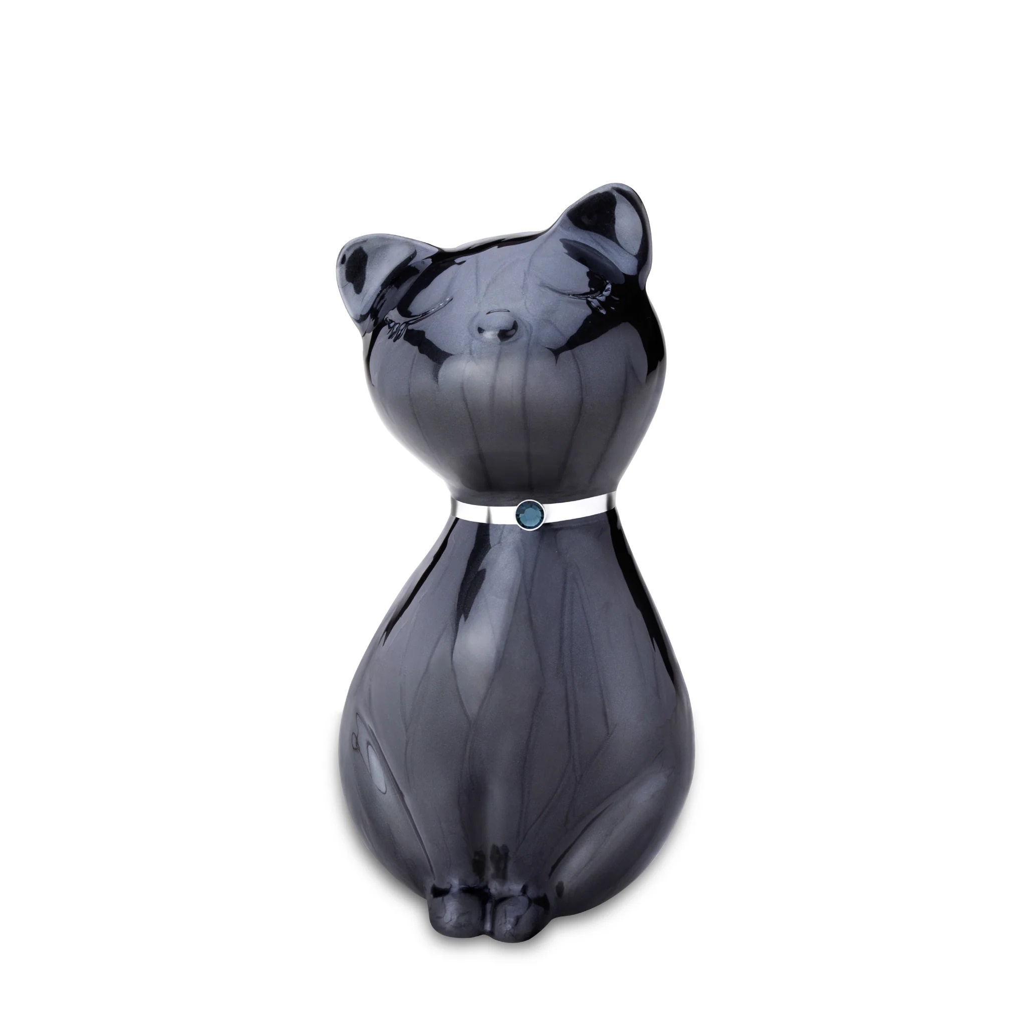 Urna negra en forma de gato