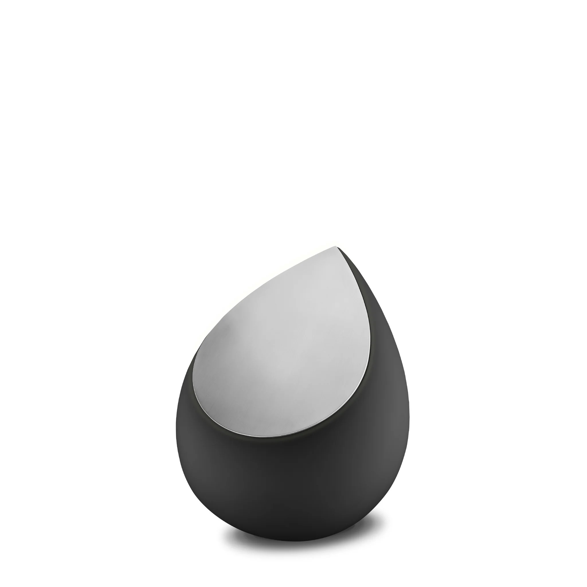 Urna negra con gris en forma de gota peque%c3%91a