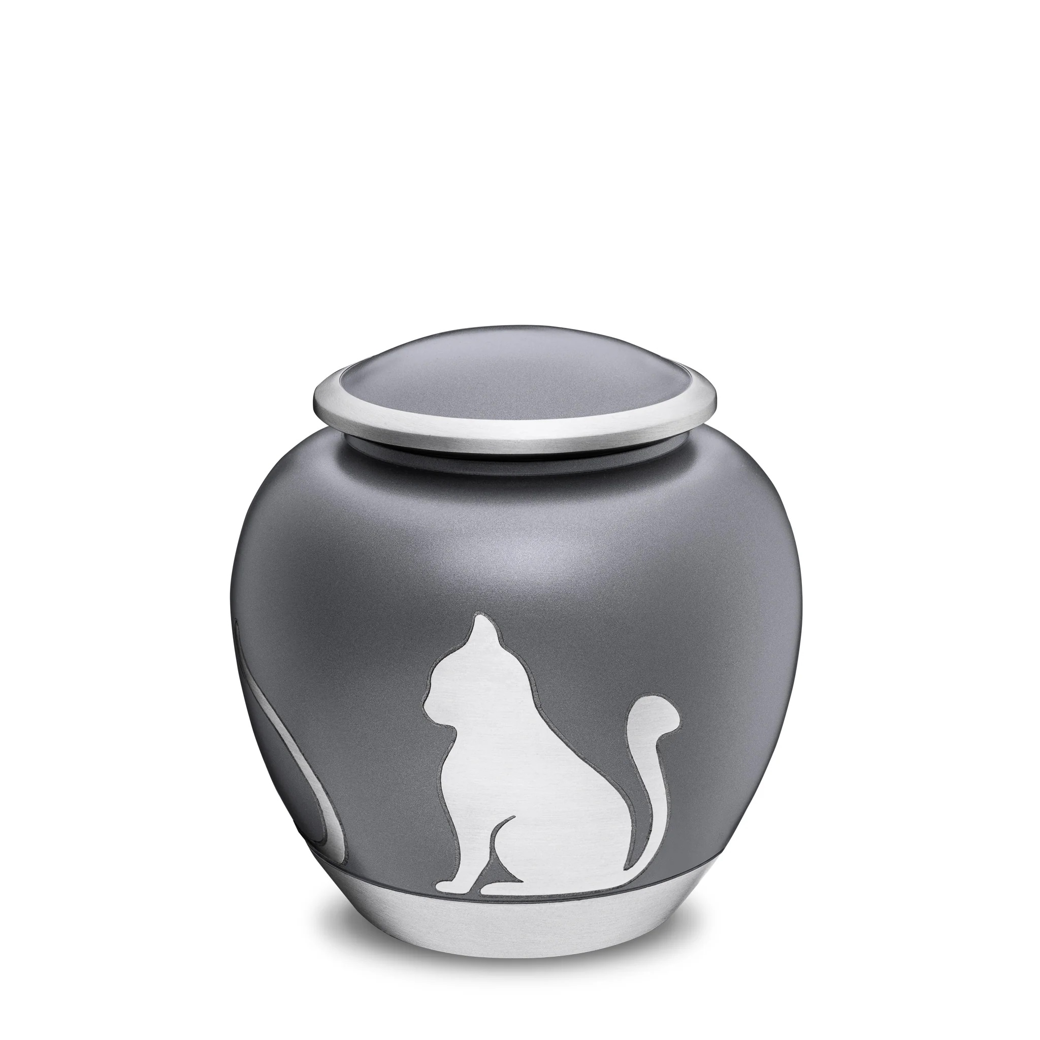 Urna gris de gatos mediana %282%29